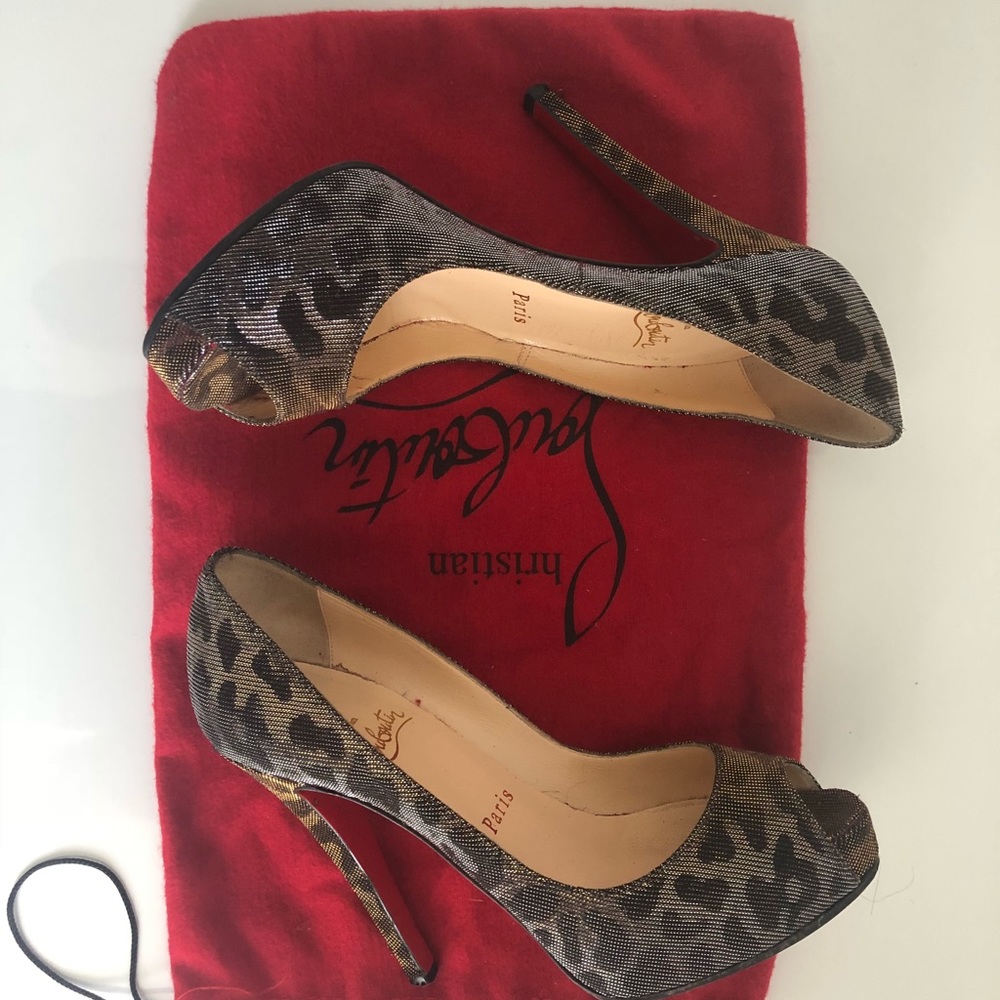 Sparkle effect leopard Christian Louboutins - Picture 4 of 5